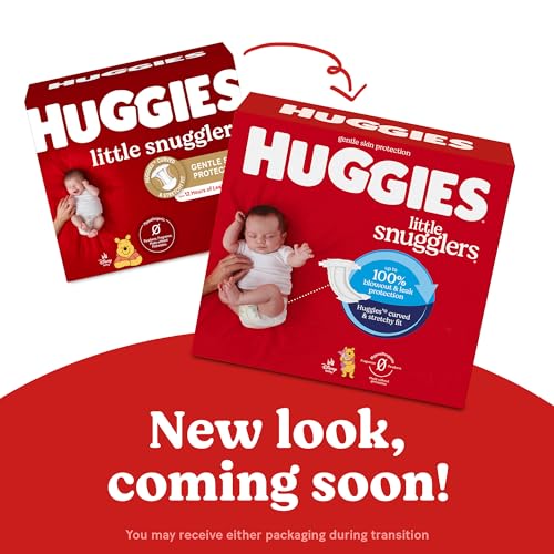 Huggies Size 2 Diapers - Little Snugglers Baby Diapers, 12-18 lbs, 148 Count - Super Absorbent for Sleep and Play